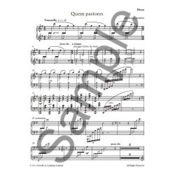 Patrick Hawes: Quem Pastores (Harp Part)
