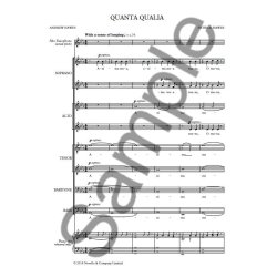 Patrick Hawes: Quanta Qualia (Vocal Score) (Version For Voces 8)