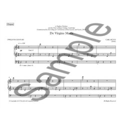 Carl Rutti: De Virgine Maria - Organ Part