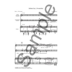 Thea Musgrave: Adam Lay Ybounden (Children's Voices/Piano)
