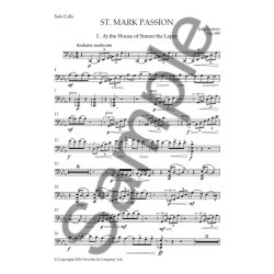 John Joubert: St. Mark Passion (Solo Cello Part)