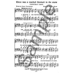 Shaw, M There Was A Rosebud Bloomed In The Snow Satb