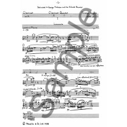 Tristan Keuris: Clarinet Quintet (Parts)