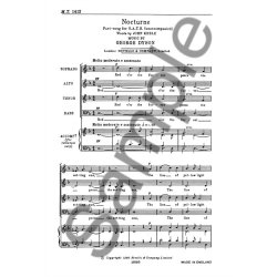 DYSON GEORGE NOCTURNE SATB & PIANO FOR REHEARSAL ONLY CHORAL