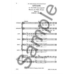 Gordon Crosse: Epitaph