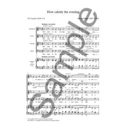 Edward Elgar: How Calmly The Evening (SATB/Piano)