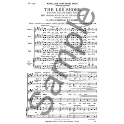 COLERIDGE-TAYLOR SAMUEL THE LEE SHORE SSAATTBB CHORAL