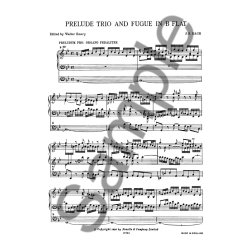 JS Bach: Prelude, Trio And Fugue In B Flat For Organ