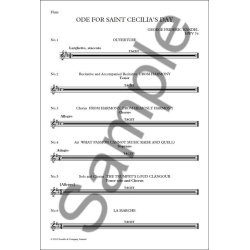 Ode For Saint Cecilia's Day (Basson, Timpani, Flute, Oboe 1 and  Trumpet 1&amp; 2)