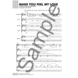 Bob Dylan: Make You Feel My Love - SATB/Piano (Or A Cappella)