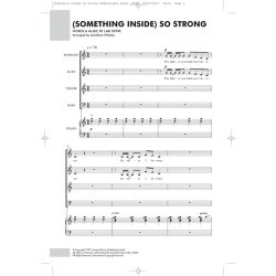Labi Siffre: (Something Inside) So Strong - SATB/Piano