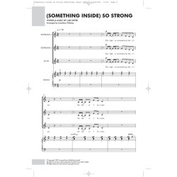Labi Siffre: (Something Inside) So Strong - SSA/Piano