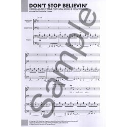 Journey: Don't Stop Believin' (Glee) - SAB/Piano