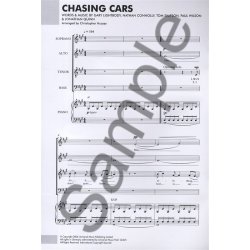 Snow Patrol: Chasing Cars - SATB/Piano