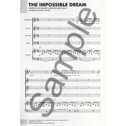 Mitch Leigh/Joe Darion: The Impossible Dream - SATB/Piano