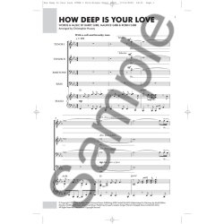 The Bee Gees: How Deep Is Your Love - TTBB/Piano