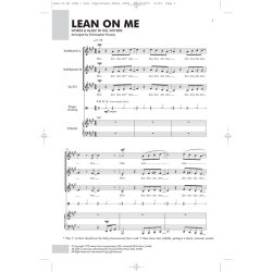 Bill Withers: Lean On Me - SSA/Piano
