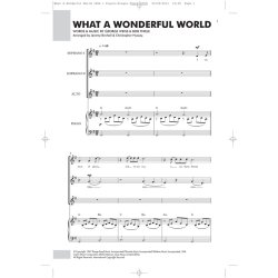 Louis Armstrong: What A Wonderful World (SSA/Piano)