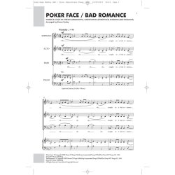 Lady Gaga: Poker Face / Bad Romance (SAB/Piano)