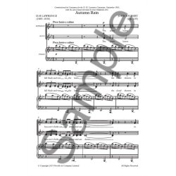 Joubert: Autumn Rain (Vocal Score)