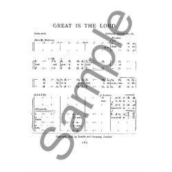 Edward Elgar: Great Is The Lord - Psalm 48 (Bass Solo/SATB)