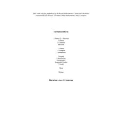 Kenneth Hesketh: Zither Carol - Full Score