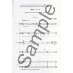 Tarik O'Regan: Triptych (Vocal Score)