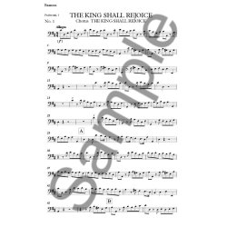 HANDEL GF THE KING SHALL REJOICE (ED CRANMER DAMIAN) ORCH SET OF PARTS