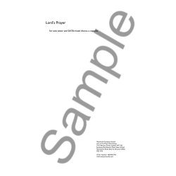 Patrick Hawes: Lord's Prayer (Tenor/SATB)