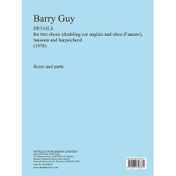 Barry Guy: Details (Score and Parts)