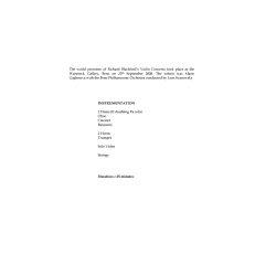 Richard Blackford: Violin Concerto (Score)