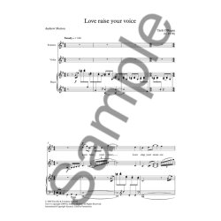 Tarik O'Regan: Love Raise Your Voice (Soprano/Violin/Piano)