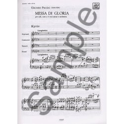 Giacomo Puccini: Messa Di Gloria (Vocal Score)