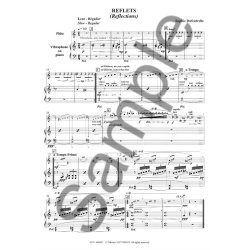 Dufeutrelle Reflets Flute &amp; Vibraphone Or Piano Book