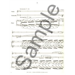 Chausson Trio En G Minor Violin Or Cello & Piano Performance Scores