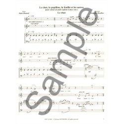 Isabelle Aboulker: The Cat, The Butterfly, The Leaf And The Others, For A Young Children''s Choir In 2 Parts