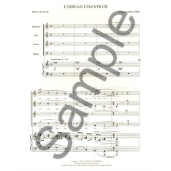 Aboulker Oiseau Chanteur Chant Satb & Piano Choral