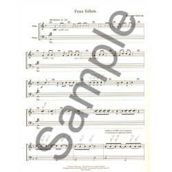 Vignal Feux Follets Flute &amp; Piano Book