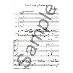 J. Michael Diack: Sing A Song Of Sixpence (SATB)
