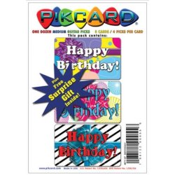 PikCard 3-Pack: Birthday (12 Guitar Picks)