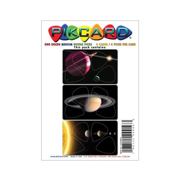 PikCard 3-Pack: Cosmos (12 Guitar Picks)