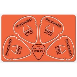 PikCard: .60mm Orange Delrin (4 Guitar plektre)