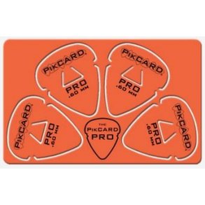PikCard: .60mm Orange Delrin (4 Guitar plektre)