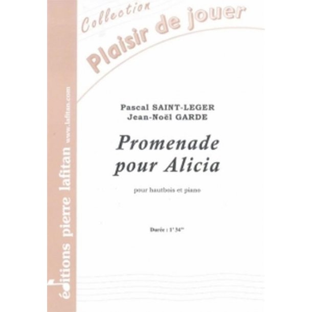 Promenade pour Alicia : Pour Hautbois et Piano