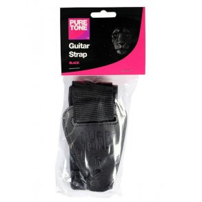 Pure Tone 2 Inch Nylon Guitar Strap - Black