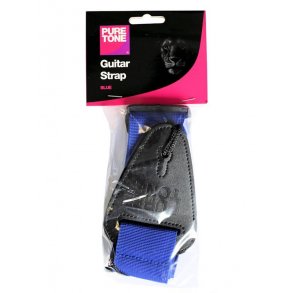 Pure Tone 2 Inch Nylon Guitar Strap - Blue