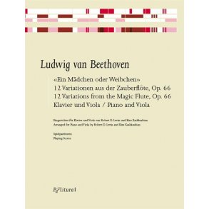 Ein Mädchen oder Weibchen : 12 Variationen aus der Zauberflöte, Op. 66