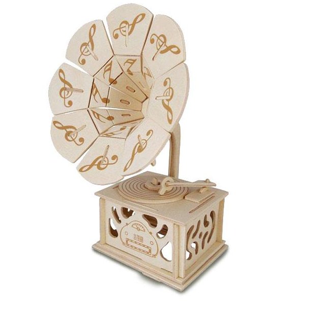Quay Woodcraft Kit - Gramophone
