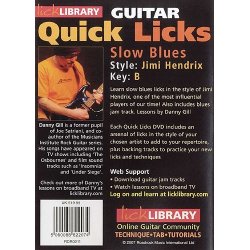 Lick Library: Quick Licks For Guitar - Jimi Hendrix Slow Blues Key Of B (DVD)