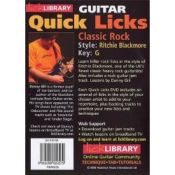 Lick Library: Quick Licks - Ritchie Blackmore Classic Rock